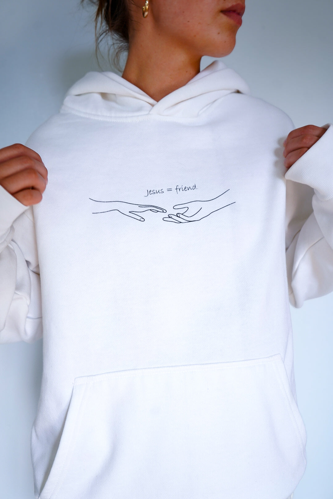 UNISEX JESUS= FRIEND HOODIE